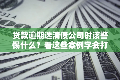 济南贷款逾期选清债公司时该警惕什么？看这些案例学会打翻身仗