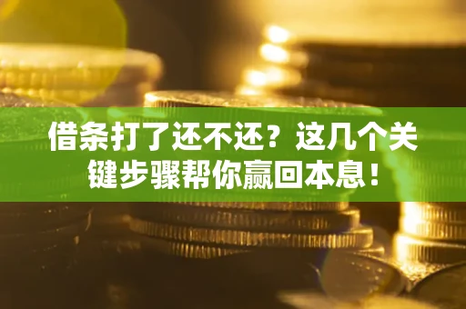 济南借条打了还不还？这几个关键步骤帮你赢回本息！