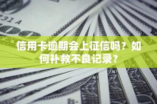 济南信用卡逾期会上征信吗？如何补救不良记录？