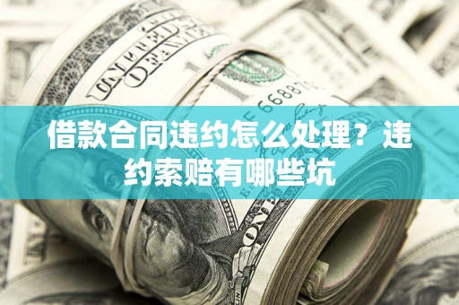 济南借款合同违约怎么处理？违约索赔有哪些坑