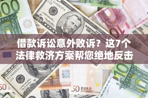 济南借款诉讼意外败诉？这7个法律救济方案帮您绝地反击！