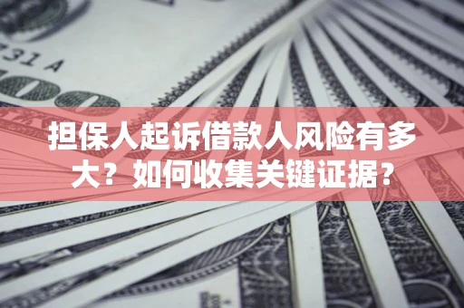 济南担保人起诉借款人风险有多大？如何收集关键证据？